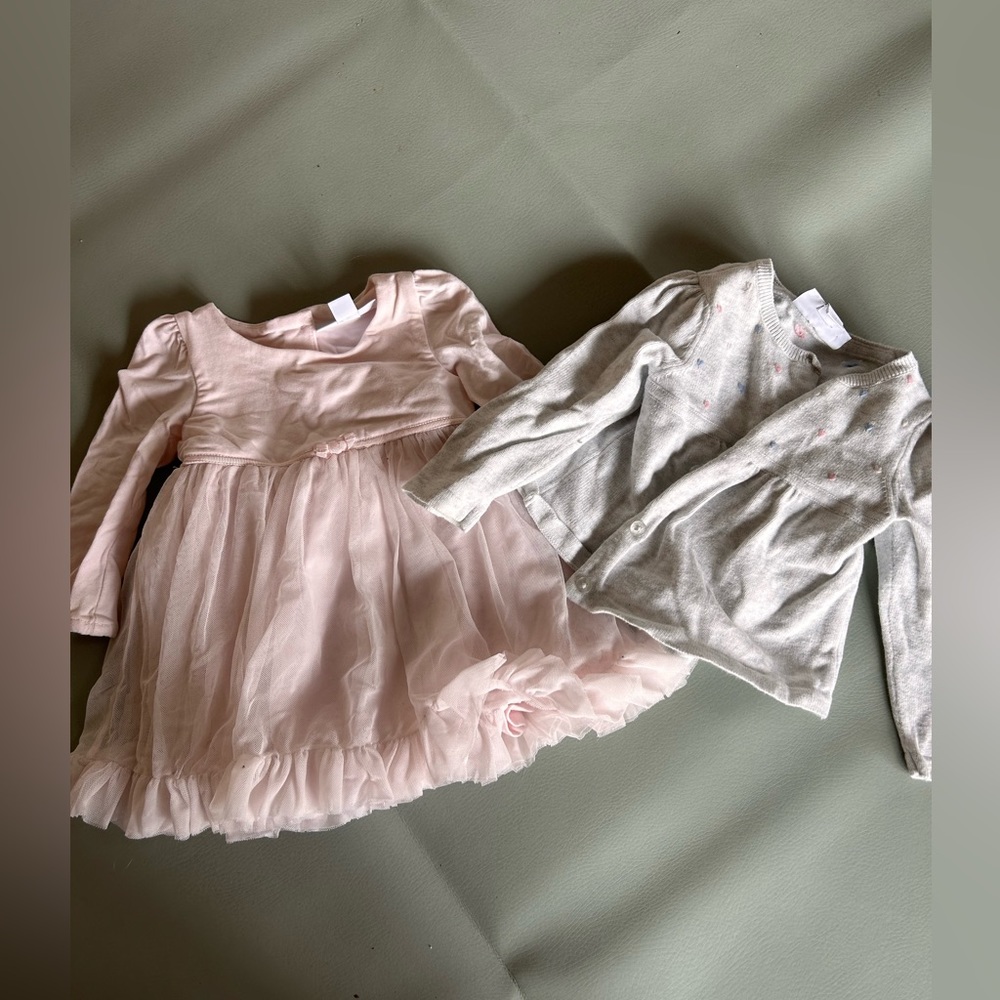 Little White Company Dress & Sweater